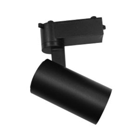 FOCO RIEL LED MONOFÁSICO NEGRO 20W 3.000°K