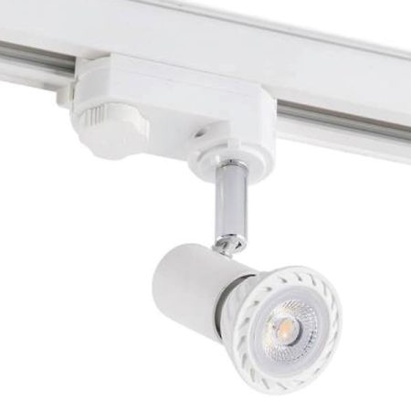 FOCO RIEL MONOFÁSICO PLOT BLANCO PARA GU10