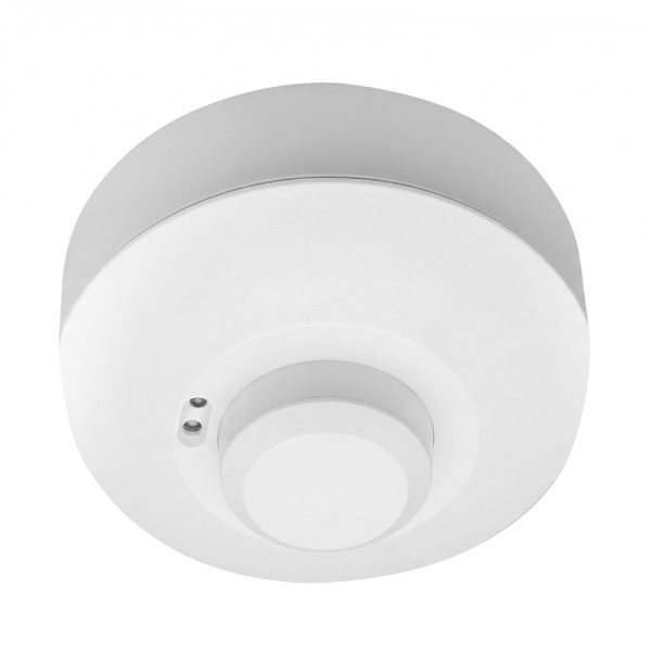 SENSOR DE MOVIMIENTO MICROONDAS 360° 3-12MTS AJUSTABLE BLANCO - Ledconcept
